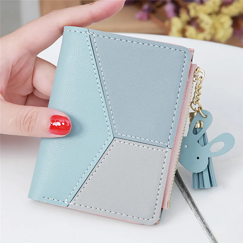 High Quality Wallet Short Women Zipper Wallet Student Joint Contrast Color Tassels Purse Wallets Small Fresh Wallets New Style
High Quality Wallet Short Women Zipper Wallet Student Joint Contrast Color Tassels Purse Wallets Small Fresh Wallets New Style