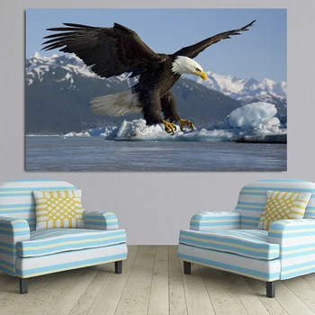 Modern Animal Picture for Interior Home Decor Canvas Painting Wall Art Eagle Posters and Prints for Living Room Decor No Frame