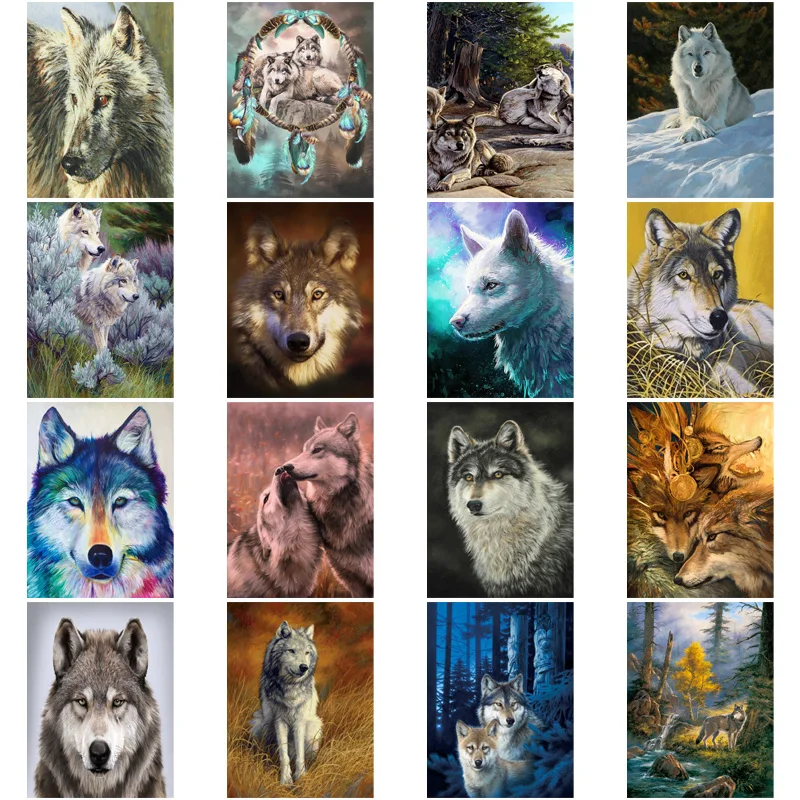 5D Diy Diamond Embroidery Mosaic Wolf Forest Scenery Paintings Rhinestone Animal Picture Wall Art Poster Print Home Decoration
5D Diy Diamond Embroidery Mosaic Wolf Forest Scenery Paintings Rhinestone Animal Picture Wall Art Poster Print Home Decoration