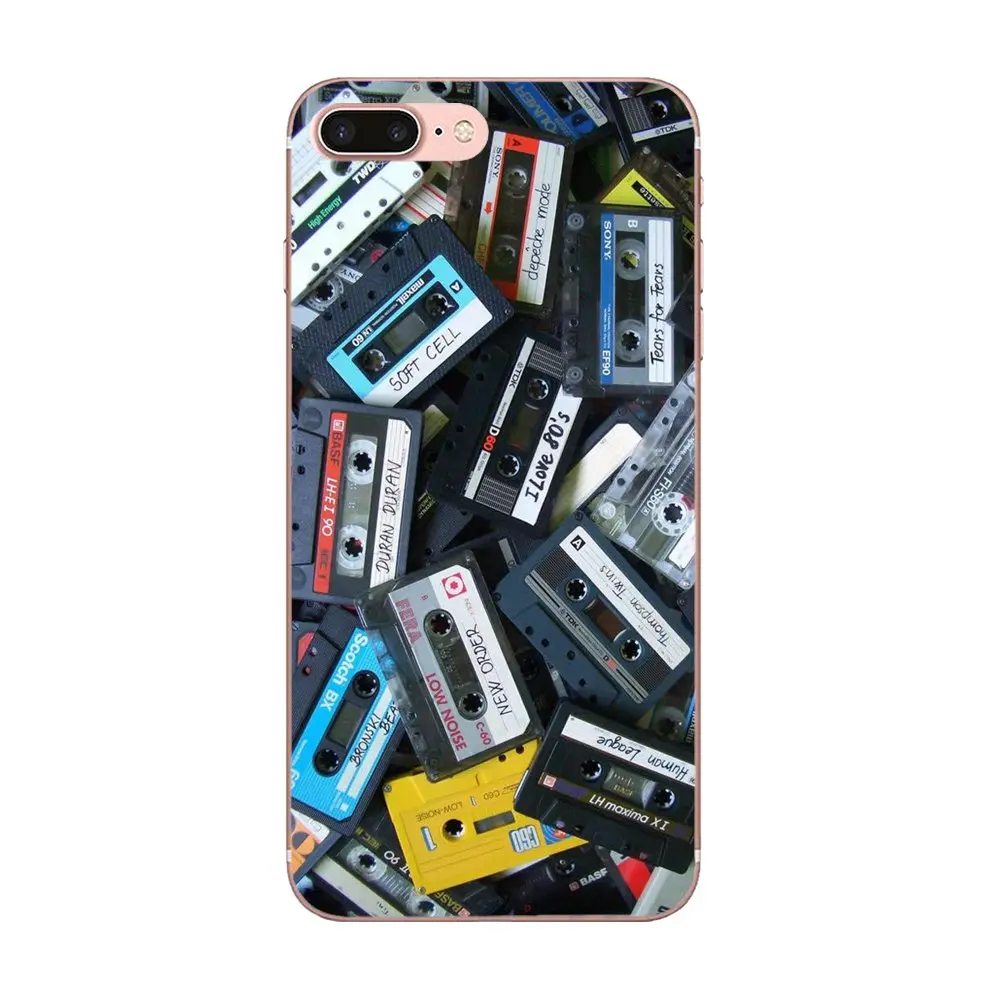 Vintage Magnetic Tape Cassette Soft TPU Hipster Case For Galaxy J1 J2 J3 J330 J4 J5 J6 J7 J730 J8 2015 2016 2017 2018 mini Pro | Мобильные