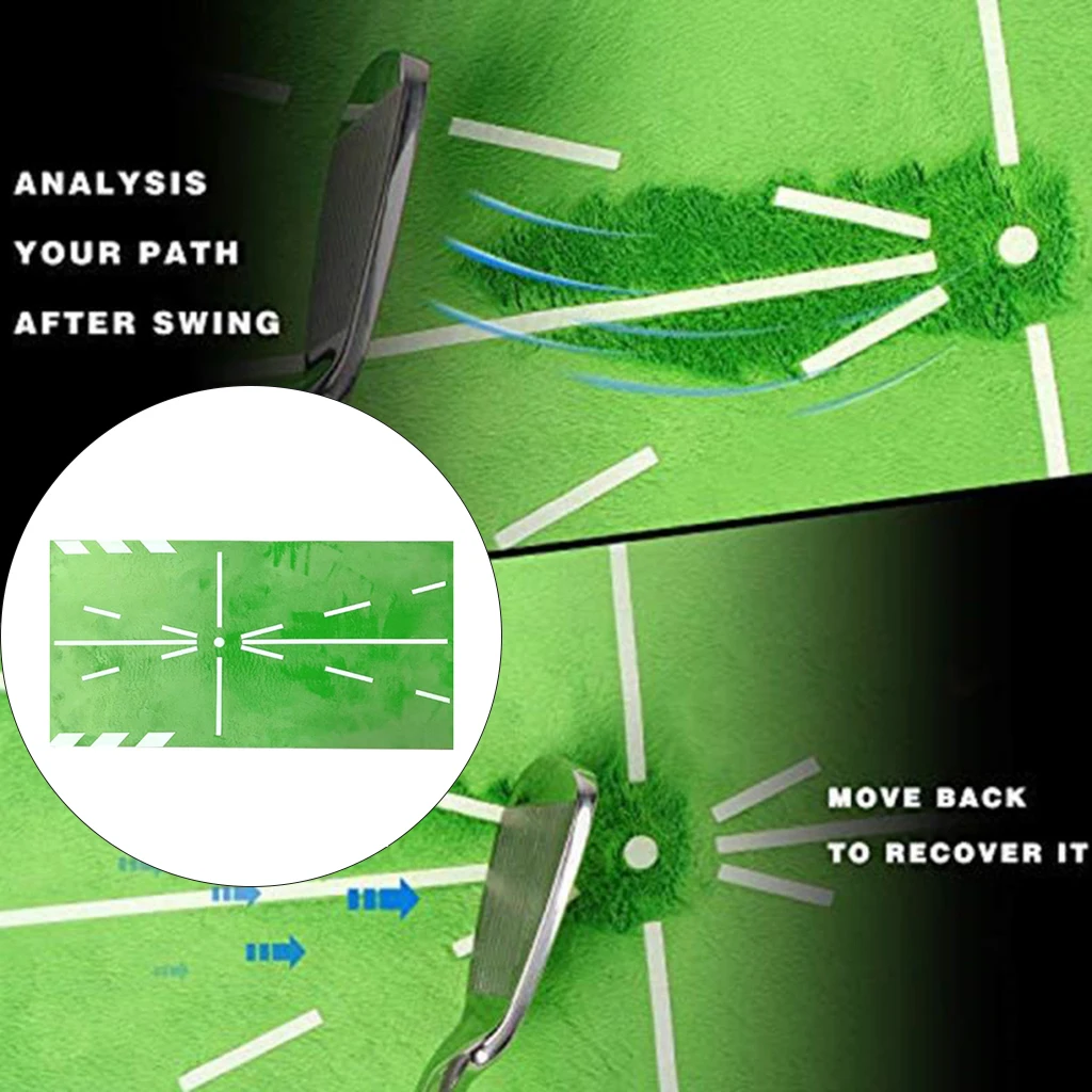 Anti-slip Golf Training Mat, Portable Mini Golf Practice Mat for Swing Detection Batting, Path Correct Rug Alignment Guide Mat
Anti-slip Golf Training Mat, Portable Mini Golf Practice Mat for Swing Detection Batting, Path Correct Rug Alignment Guide Mat