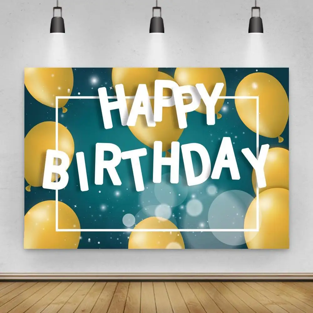 Golden Balloons White Happy Birthday Backdrops Decor Polka Dots Light Bokeh Kids Children Party Decoration Background
Golden Balloons White Happy Birthday Backdrops Decor Polka Dots Light Bokeh Kids Children Party Decoration Background