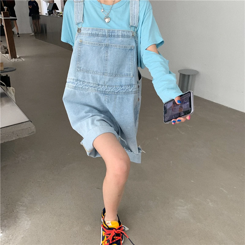 Playsuits Womens Blue Denim Retro Loose Casual Pockets Wide Leg Tassel Vintage Harajuku Popular Lady Korean Style Rompers Simple
Playsuits Womens Blue Denim Retro Loose Casual Pockets Wide Leg Tassel Vintage Harajuku Popular Lady Korean Style Rompers Simple