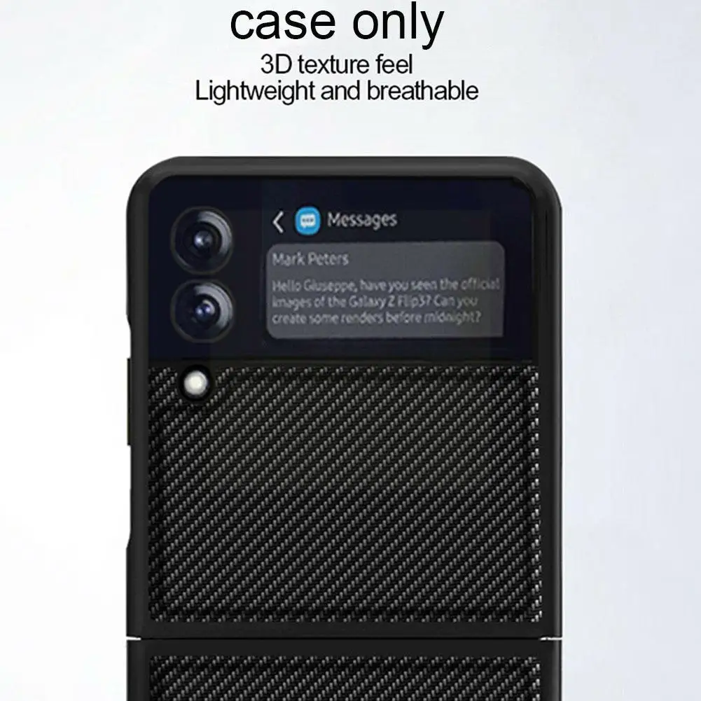 New Carbon Fiber For Samsung Galaxy Z Flip 3 Protective Case Lightweight Phone Cover Cover Shockproof S3V7
New Carbon Fiber For Samsung Galaxy Z Flip 3 Protective Case Lightweight Phone Cover Cover Shockproof S3V7