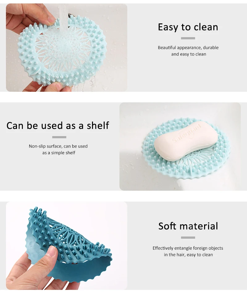 Sink Anti-blocking Floor Drain Cover Shower Drain Strainers Bathtub Stopper Silicone Sink Cover Hair Catchers Bathroom Filter
Sink Anti-blocking Floor Drain Cover Shower Drain Strainers Bathtub Stopper Silicone Sink Cover Hair Catchers Bathroom Filter