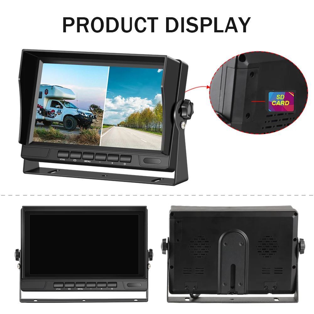 7 inch Car Monitor AHD Screen Recording DVR With IR Night Vision Backup Camera Vehicle Rear View For TRUCK RV BUS | Автомобили и