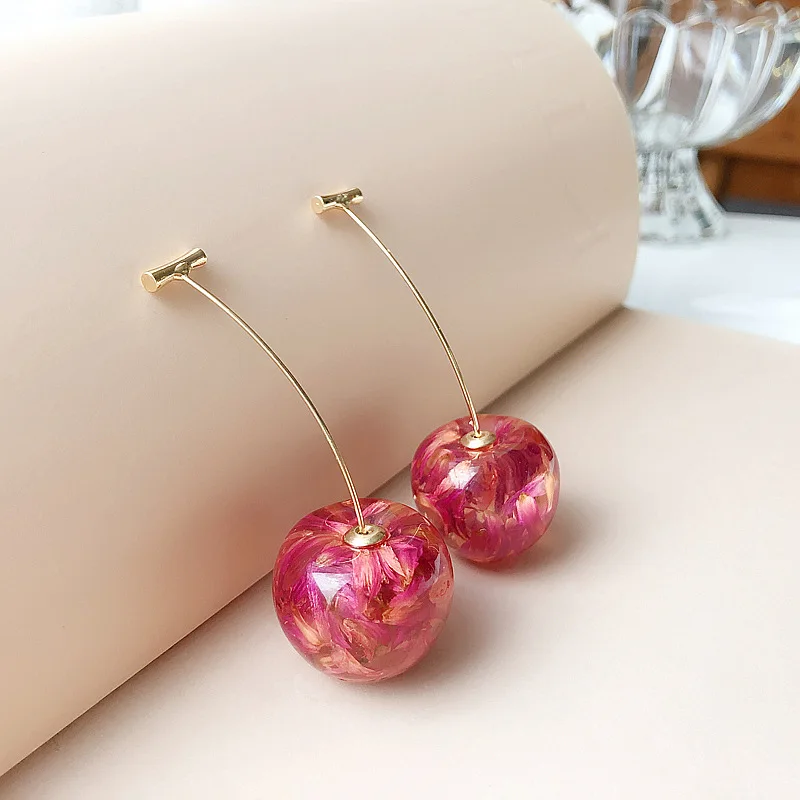 Cherry Sweet Summer Fresh Fruit Cherry Earrings Trend Simple Earrings Fashion Earrings
Cherry Sweet Summer Fresh Fruit Cherry Earrings Trend Simple Earrings Fashion Earrings