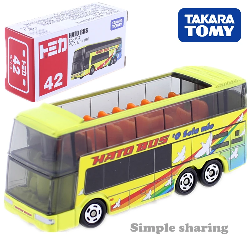 Takara Tomy Tomica No. 42 Hato Bus 1/156 литье под давлением забавная модель автомобиля набор