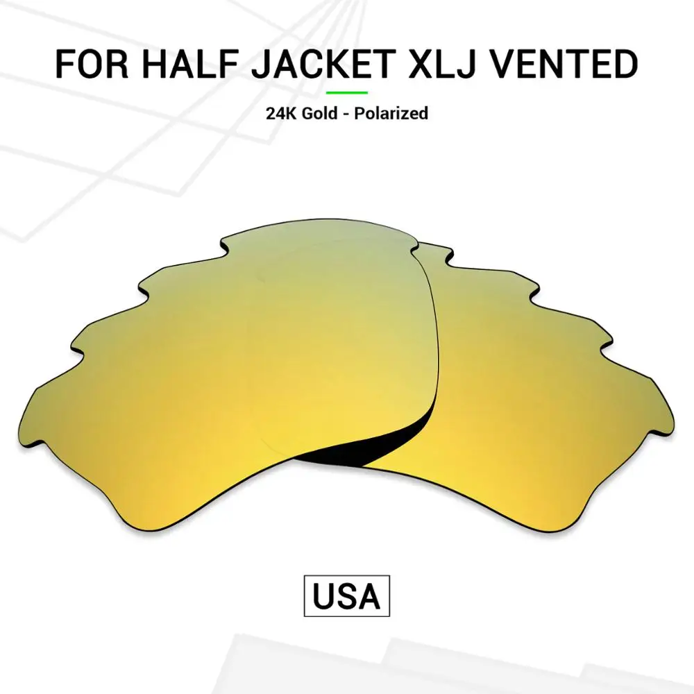 Mryok POLARIZED Replacement Lenses Compatible With Oakley Half Jacket XLJ Vented Sunglasses 24K Gold Mirror
Mryok POLARIZED Replacement Lenses Compatible With Oakley Half Jacket XLJ Vented Sunglasses 24K Gold Mirror