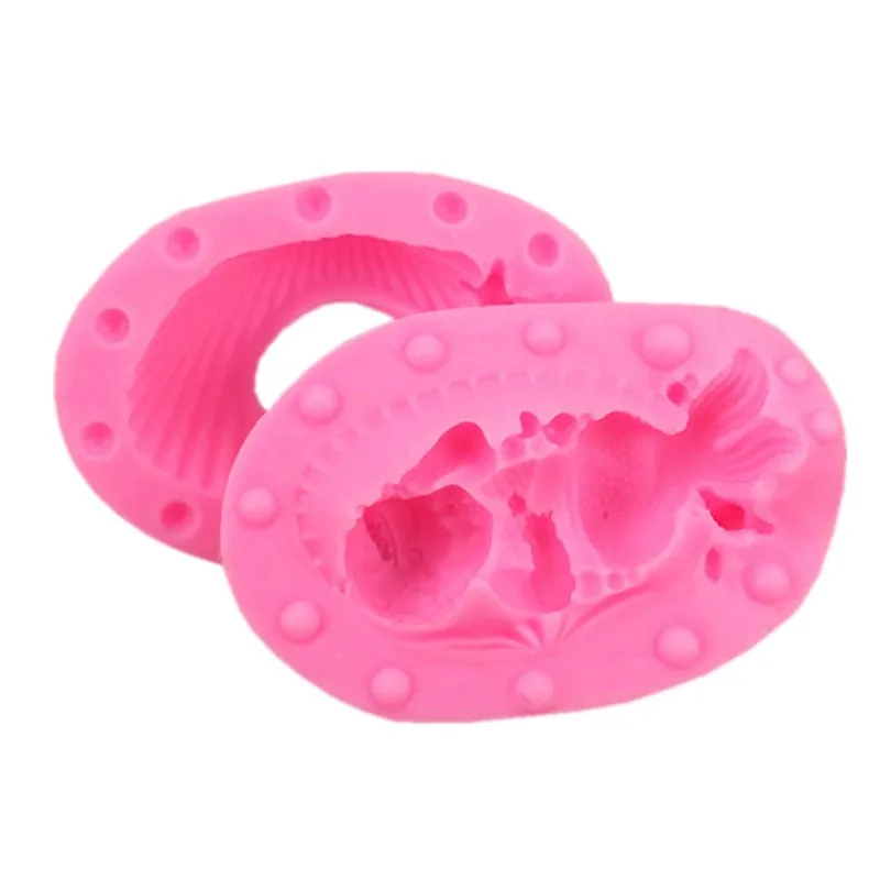 2Pcs/set 3D Mermaid shape silicone soft candy mold cake decorating tool candy chocolate soap mold baking accessories 
2Pcs/set 3D Mermaid shape silicone soft candy mold cake decorating tool candy chocolate soap mold baking accessories
