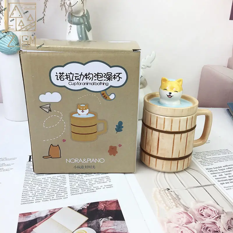 Japanese Style Cute Cat and Dog Mug With Lid Spoon Ceramic Mug Household Kid Birthday Gift Couple Coffee Milk Cup
Japanese Style Cute Cat and Dog Mug With Lid Spoon Ceramic Mug Household Kid Birthday Gift Couple Coffee Milk Cup