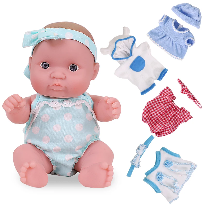 8 дюймов Кукла реборн игрушки Реалистичные куклы Bebe силиконовая резина тело в