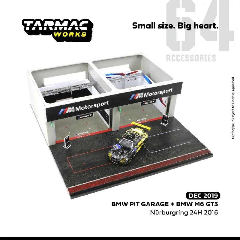 Tarmac Works cars 1:64 BMW Pit GARAGE & BMW M6 GT3 Nurburgring 999
Tarmac Works cars 1:64 BMW Pit GARAGE & BMW M6 GT3 Nurburgring 999