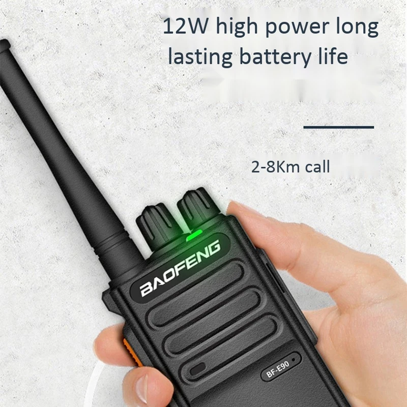 Baofeng E90 Walkie Talkie Portable Radio CB Radio UHF Band 400-470MHZ Communication Transmitter Transceiver
Baofeng E90 Walkie Talkie Portable Radio CB Radio UHF Band 400-470MHZ Communication Transmitter Transceiver