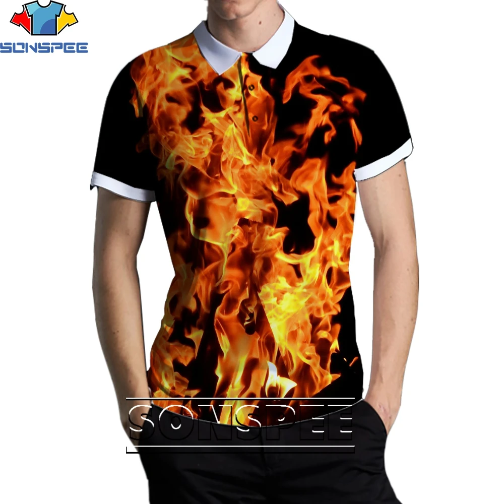 SONSPEE 3D Flame Theme Fashion Casual Loose Original Collar POLO Shirt Men and Women Hip-hop Trend Street Personality Harajuku
SONSPEE 3D Flame Theme Fashion Casual Loose Original Collar POLO Shirt Men and Women Hip-hop Trend Street Personality Harajuku