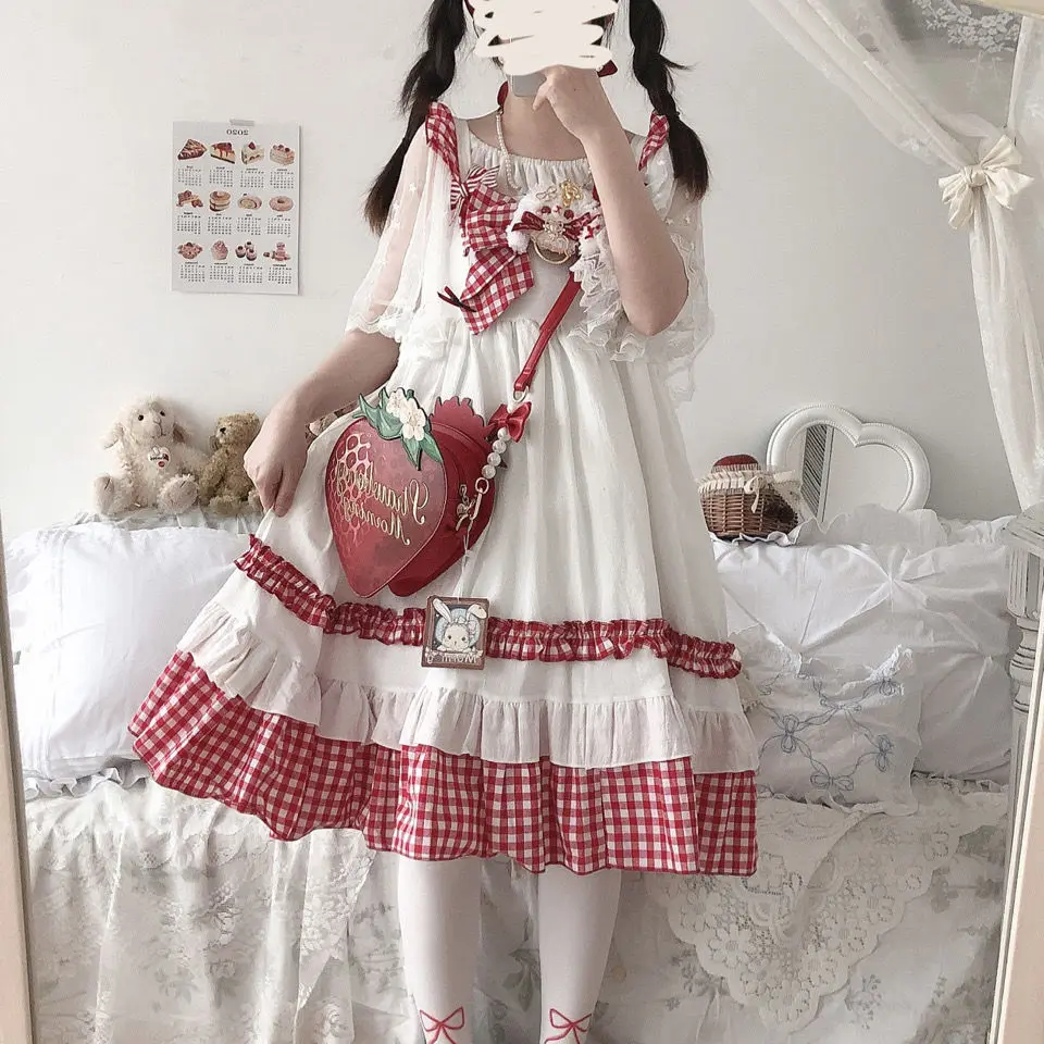Японское платье JSK Lolita Gagley в сельском стиле с оборками и бантом кавайное кружевное мягкое платье с оборками для девушек
Японское платье JSK Lolita Gagley в сельском стиле с оборками и бантом кавайное кружевное мягкое платье с оборками для девушек