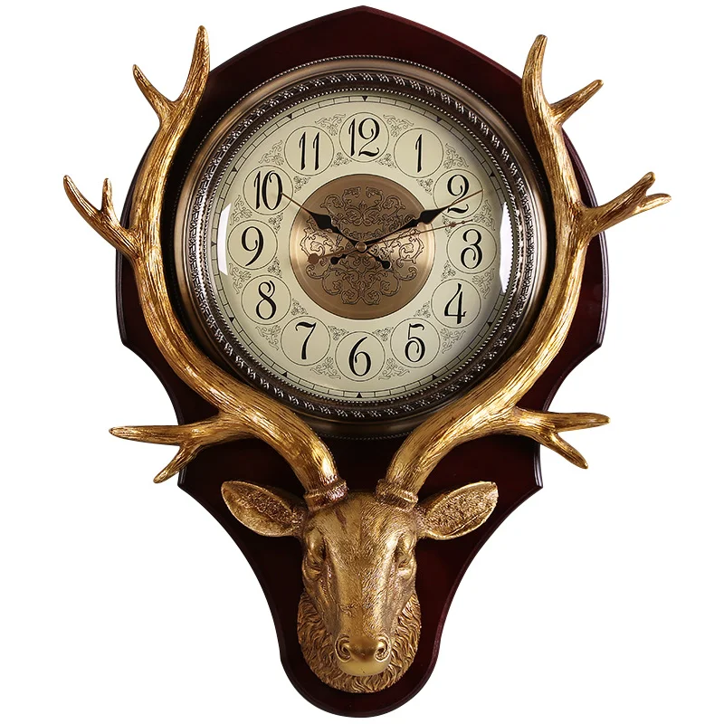 Large Metal Wall Clock Art Minimalist Nordic Creative Fashion Clocks Deer Head Wood Quartz Deco Murale Living Room Decoration B
Large Metal Wall Clock Art Minimalist Nordic Creative Fashion Clocks Deer Head Wood Quartz Deco Murale Living Room Decoration B