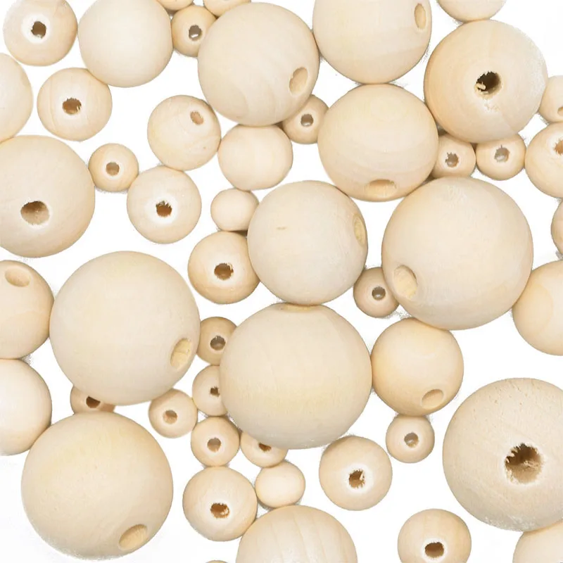 10-200Pcs Natural Round Ball Shape Wood Beads DIY Charm Bracelet Wholesale Jewelry Making With Hole Accessories
10-200Pcs Natural Round Ball Shape Wood Beads DIY Charm Bracelet Wholesale Jewelry Making With Hole Accessories