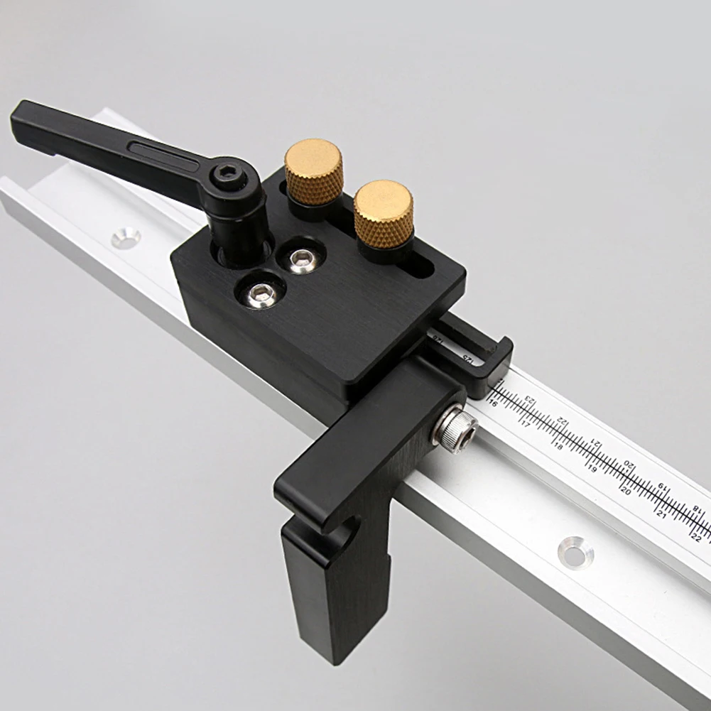 45 Chute Limiter T Track Stopper with Scale Aluminum Alloy T Slot Miter Track Woodworking Saw Table DIY Manual Tools
45 Chute Limiter T Track Stopper with Scale Aluminum Alloy T Slot Miter Track Woodworking Saw Table DIY Manual Tools