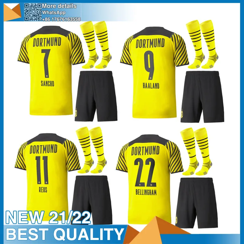 

2021 2022 Dortmund Soccer Jersey Borussia 21 22 Football Shirt HAALAND REUS NEONGELB BELLINGHAM SANCHO HUMMELS BRANDT Shirt