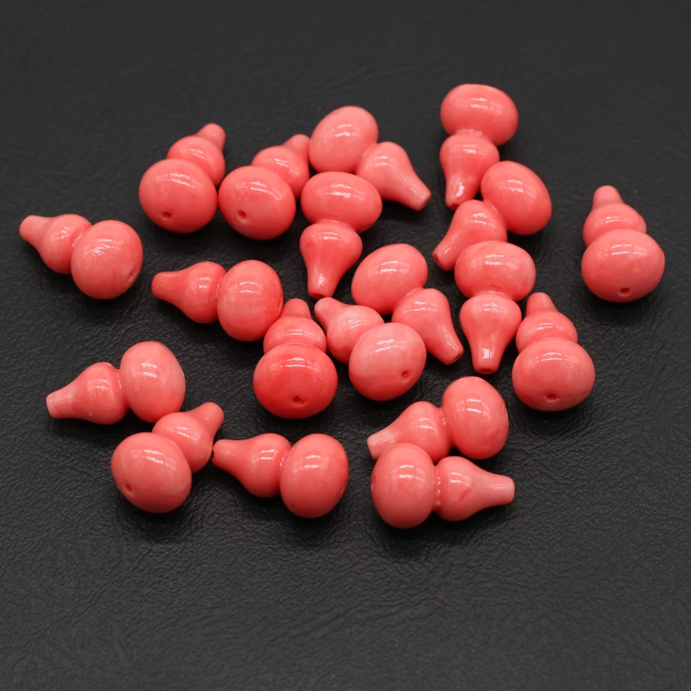 10Pcs Hot Sale Natural Pink Coral Pendant Gourd Shaped Through-Hole Beads For Jewelry Making DIY Necklace Bracelet Accessory
10Pcs Hot Sale Natural Pink Coral Pendant Gourd Shaped Through-Hole Beads For Jewelry Making DIY Necklace Bracelet Accessory