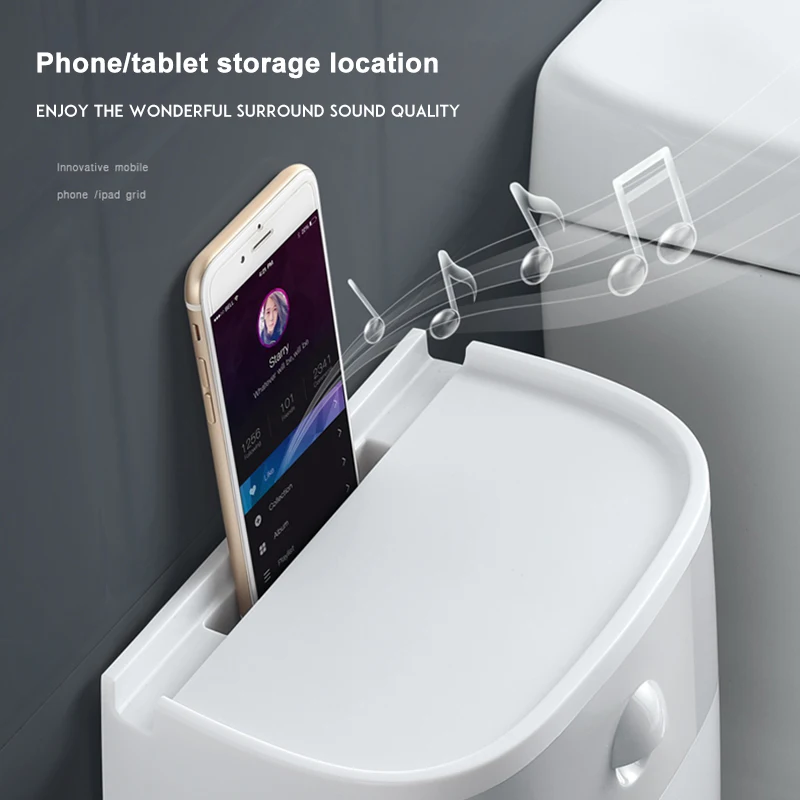 ONEUP Double Layer Tissue Box Wall Mounted Bathroom Waterproof Toilet Paper Holder Storage Box Napkin Roll Dispenser Organizer
ONEUP Double Layer Tissue Box Wall Mounted Bathroom Waterproof Toilet Paper Holder Storage Box Napkin Roll Dispenser Organizer