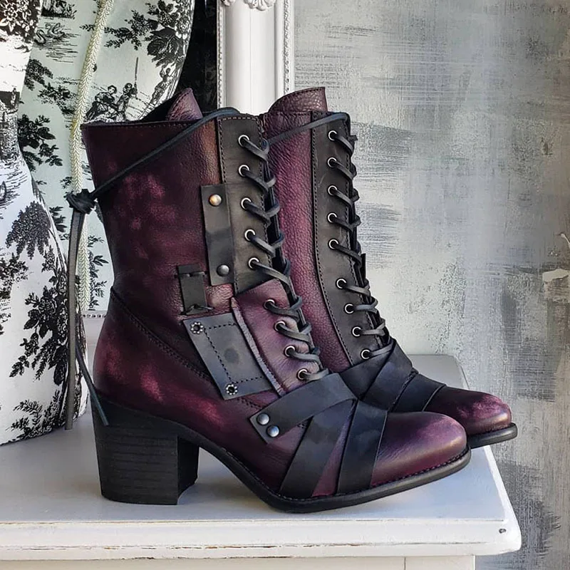 2021 Winter New Style Punk Style PU Lace-up Side Zipper Square Root Boots Thick Bottom Pointed Toe and Nude Boots Casual Shoes
2021 Winter New Style Punk Style PU Lace-up Side Zipper Square Root Boots Thick Bottom Pointed Toe and Nude Boots Casual Shoes