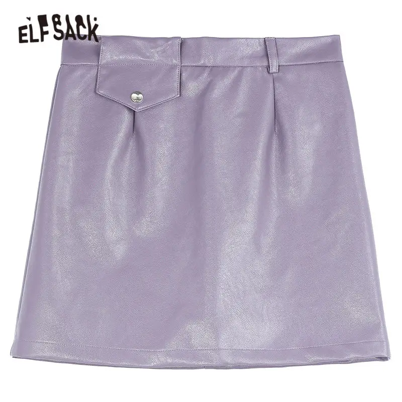 ELFSACK Solid Pure High Waist Leather Mini Skirt Women,2020 Autumn ELF Pure Zipper Korean Ladies Skinny Basic Daily Bottoms
ELFSACK Solid Pure High Waist Leather Mini Skirt Women,2020 Autumn ELF Pure Zipper Korean Ladies Skinny Basic Daily Bottoms