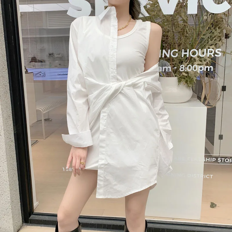 2020 Autumn New Style Slim Fit Long Sleeve Mid-length Sun-resistant Shirt Tops Vintage Mock Two-Piece Joint Shirt WOMEN'S Dress
2020 Autumn New Style Slim Fit Long Sleeve Mid-length Sun-resistant Shirt Tops Vintage Mock Two-Piece Joint Shirt WOMEN'S Dress