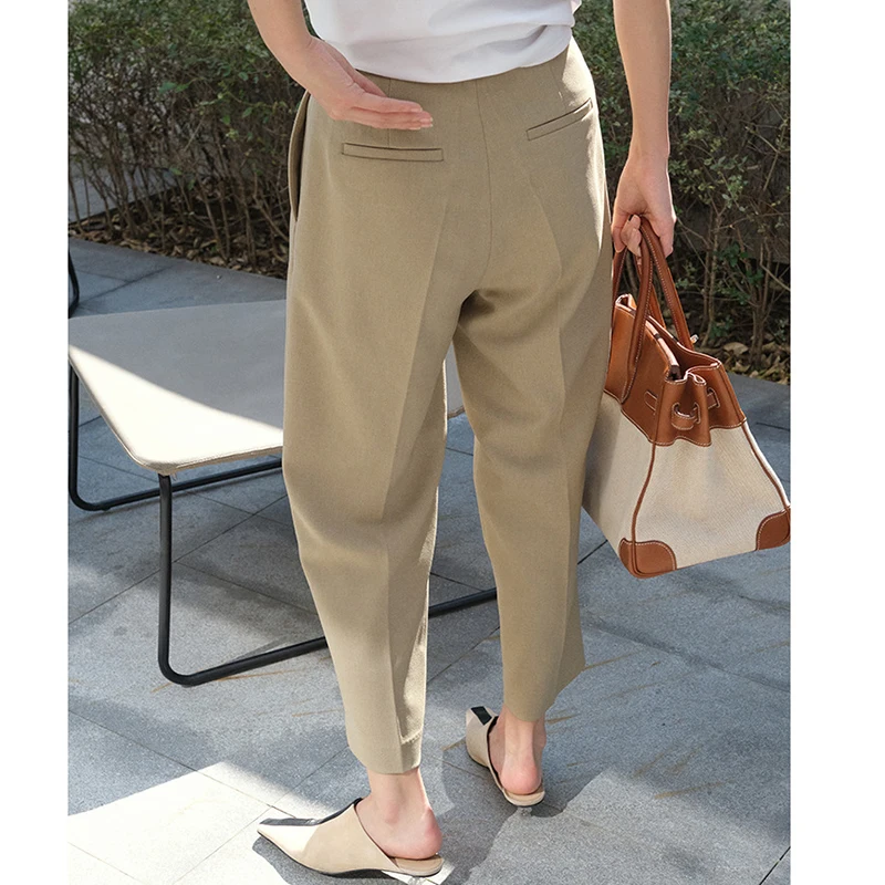 HarleyFashion Russian Style All-match Classic Khaki Casual Lady Blazer Slim Cigarette Quality Ankle Length Cotton Pants
HarleyFashion Russian Style All-match Classic Khaki Casual Lady Blazer Slim Cigarette Quality Ankle Length Cotton Pants