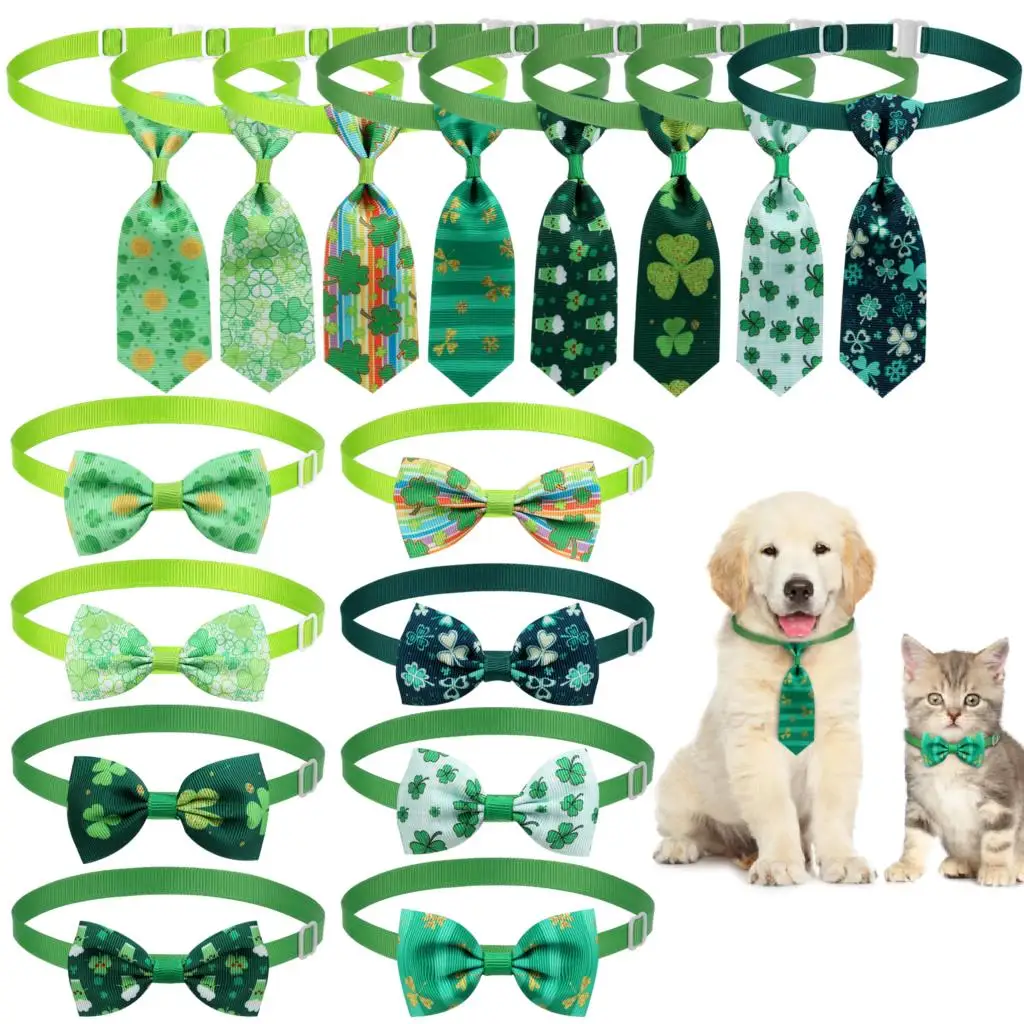 16pcs/SET St. Patrick Day Pet Dog Bow Ties Adjustbale Neckties for Holiday Small Dog Grooming Accessories
16pcs/SET St. Patrick Day Pet Dog Bow Ties Adjustbale Neckties for Holiday Small Dog Grooming Accessories