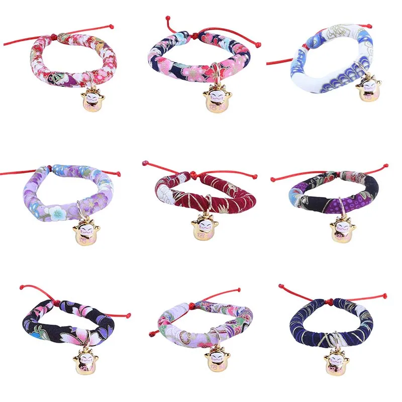 New Japanese Style Pet Collar Cat Bell Necklace Various Styles of Dog Collar Adjustable and Comfortable Fabric Puppy Supplies
New Japanese Style Pet Collar Cat Bell Necklace Various Styles of Dog Collar Adjustable and Comfortable Fabric Puppy Supplies