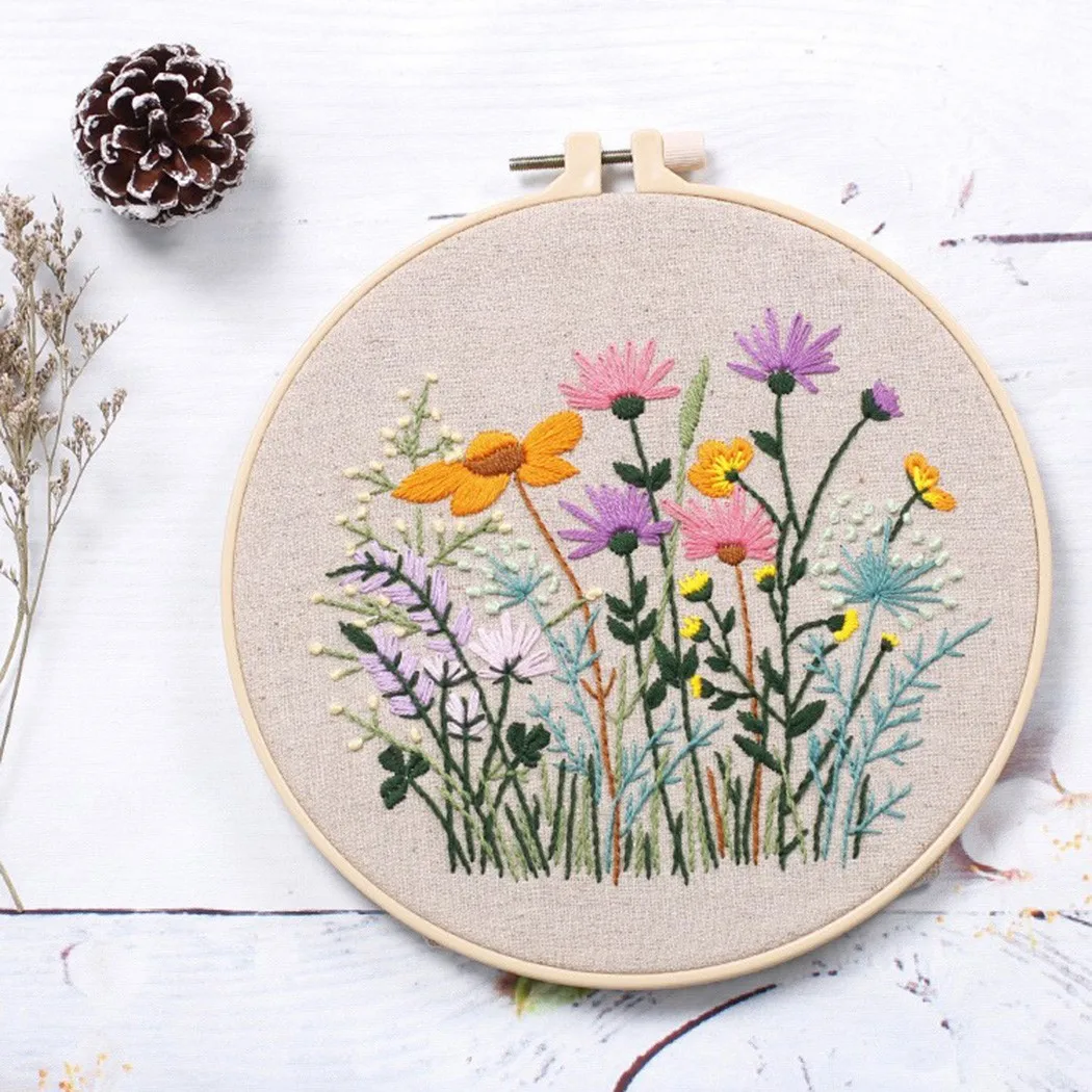 DIY Flowers Plants Pattern Embroidery Set Needlework Tools Beginner Round Cross Stitch Handicraft Sewing Kit Chinese Style Gift
DIY Flowers Plants Pattern Embroidery Set Needlework Tools Beginner Round Cross Stitch Handicraft Sewing Kit Chinese Style Gift