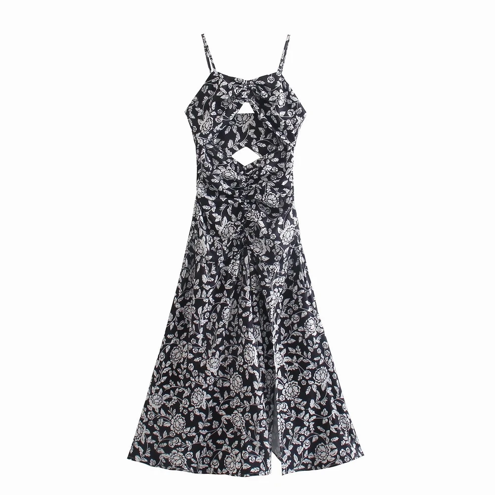 Women Summer Dress Floral Prints Spaghetti Strap Fit and Flare Hollow Out 2022 Fashion Female New Vestidos
Women Summer Dress Floral Prints Spaghetti Strap Fit and Flare Hollow Out 2022 Fashion Female New Vestidos