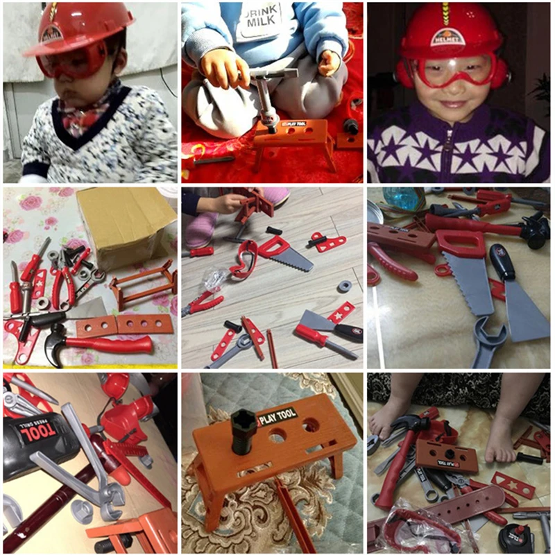 Kids Toolbox Engineer Simulation Repair Tools Pretend Play Toys Electric Drill Screwdriver Tool Kit Play Toys Box Set For Boys
Kids Toolbox Engineer Simulation Repair Tools Pretend Play Toys Electric Drill Screwdriver Tool Kit Play Toys Box Set For Boys