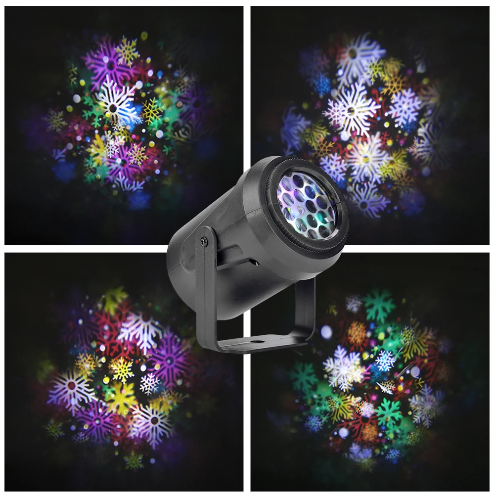 16 Pattern LED Snowflake Projector Lights Christmas Projection Waterproof for Home Garden New Year Stage Laser Night Lighting
16 Pattern LED Snowflake Projector Lights Christmas Projection Waterproof for Home Garden New Year Stage Laser Night Lighting
