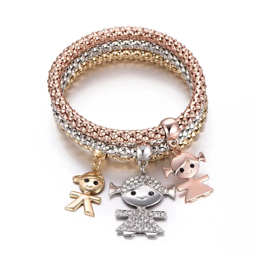 Figure Boy Girl Charms Bracelet 3Pcs/Set Adjustable Popcorn Chain Bracelets For Women Friendship Gift Crystal Jewelry 2019
Figure Boy Girl Charms Bracelet 3Pcs/Set Adjustable Popcorn Chain Bracelets For Women Friendship Gift Crystal Jewelry 2019