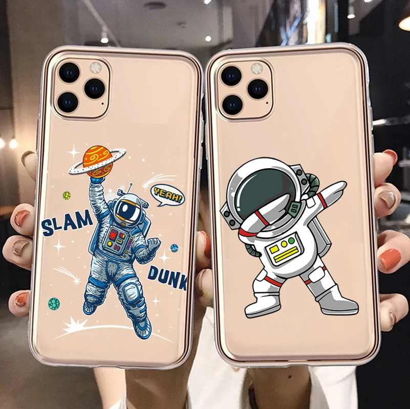 Cartoon space astronaut Phone Cover For iPhone 11 12 13 Pro Max X XR XS Max 6 6S 7 8 Plus 12 13 Mini SE20 Soft Silicone TPU Case
Cartoon space astronaut Phone Cover For iPhone 11 12 13 Pro Max X XR XS Max 6 6S 7 8 Plus 12 13 Mini SE20 Soft Silicone TPU Case