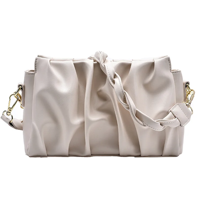 Small PU Leather Crossbody Bags For Women 2021 Woven Strap Shoulder Handbags Branded Bag Folds Design Hand Bag Lady Underarm Bag 
Small PU Leather Crossbody Bags For Women 2021 Woven Strap Shoulder Handbags Branded Bag Folds Design Hand Bag Lady Underarm Bag