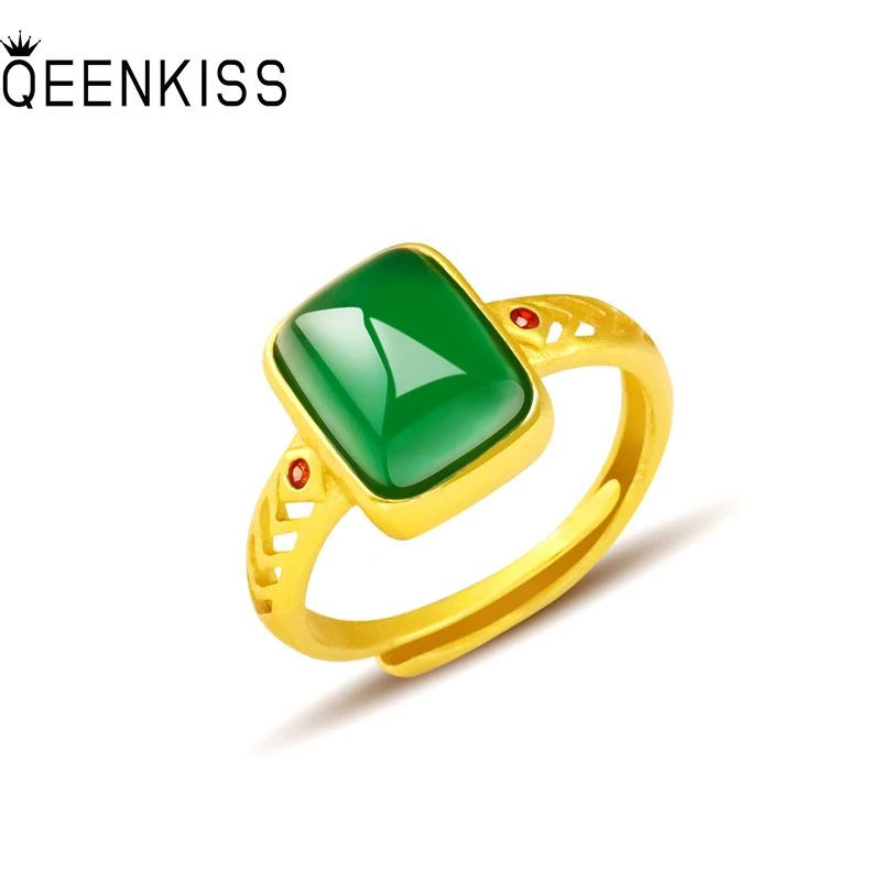 QEENKISS RG543 2021 Fine Jewelry Wholesale Fashion Woman Girl Birthday Wedding Gift Vintage Rectangle 24KT Gold Resizable Ring
QEENKISS RG543 2021 Fine Jewelry Wholesale Fashion Woman Girl Birthday Wedding Gift Vintage Rectangle 24KT Gold Resizable Ring