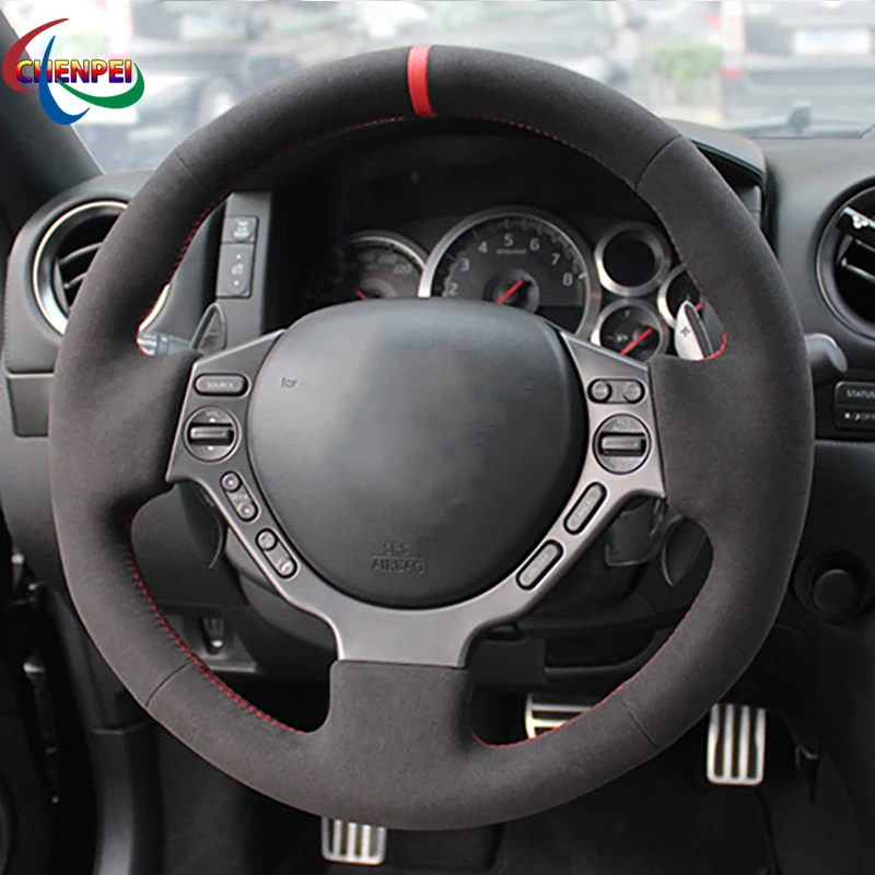 DIY Hand-stitched Anti-Slip Black Suede Car Steering Wheel Cover For Nissan GTR GT-R (Nismo) 2008-2016 Car Interior Decoration
DIY Hand-stitched Anti-Slip Black Suede Car Steering Wheel Cover For Nissan GTR GT-R (Nismo) 2008-2016 Car Interior Decoration