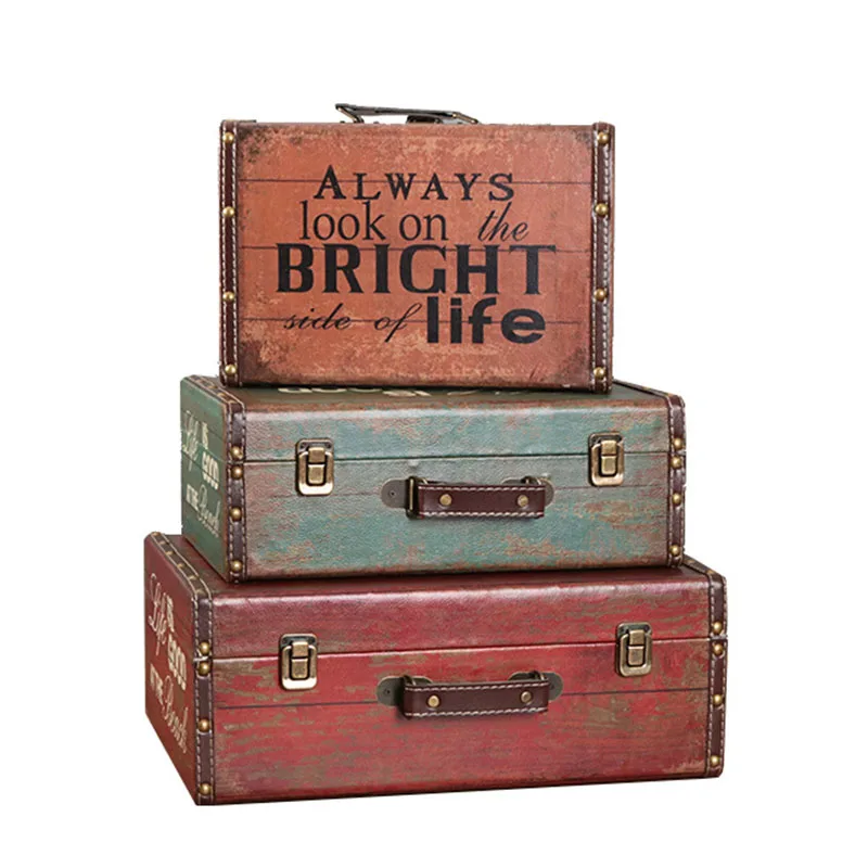 Vintage Artcrafts Retro Wooden Box Suitcase Decoration Ornaments Shop Decoration Props Desk Display Figurines Sundries Holders
Vintage Artcrafts Retro Wooden Box Suitcase Decoration Ornaments Shop Decoration Props Desk Display Figurines Sundries Holders