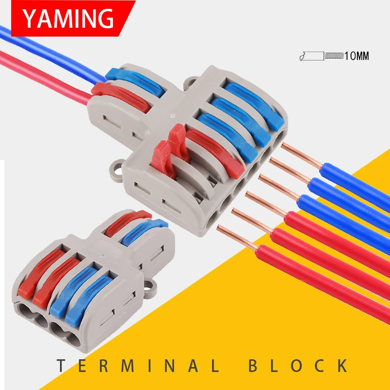 Terminal Block Two In Four / Six Out Quick Connect Branch Universal Cable Connector Butt Joint Lamp Mini Fast Wire SPL-42/62
Terminal Block Two In Four / Six Out Quick Connect Branch Universal Cable Connector Butt Joint Lamp Mini Fast Wire SPL-42/62