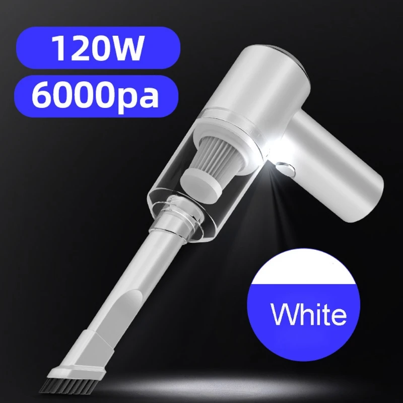 USB Rechargeable 5500Pa 120W Powerful Wireless Vacuum Cleaner for Car Home