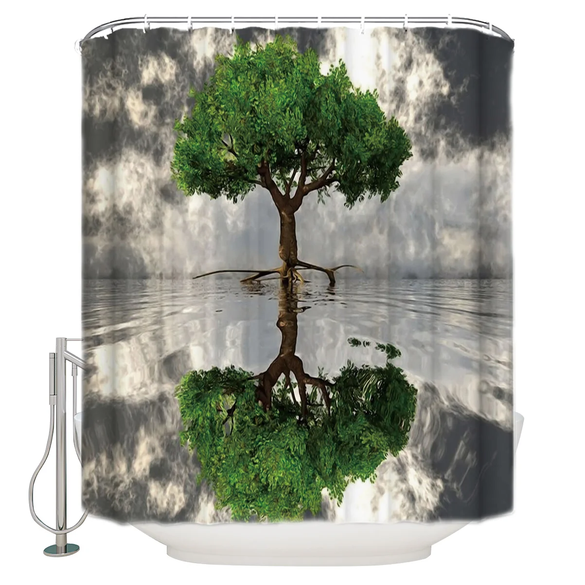 Красивая занавеска для душа с изображением дерева жизни и неба, домашний декор, водонепроницаемая занавеска для ванной комнаты с крючком 
Красивая занавеска для душа с изображением дерева жизни и неба, домашний декор, водонепроницаемая занавеска для ванной комнаты с крючком