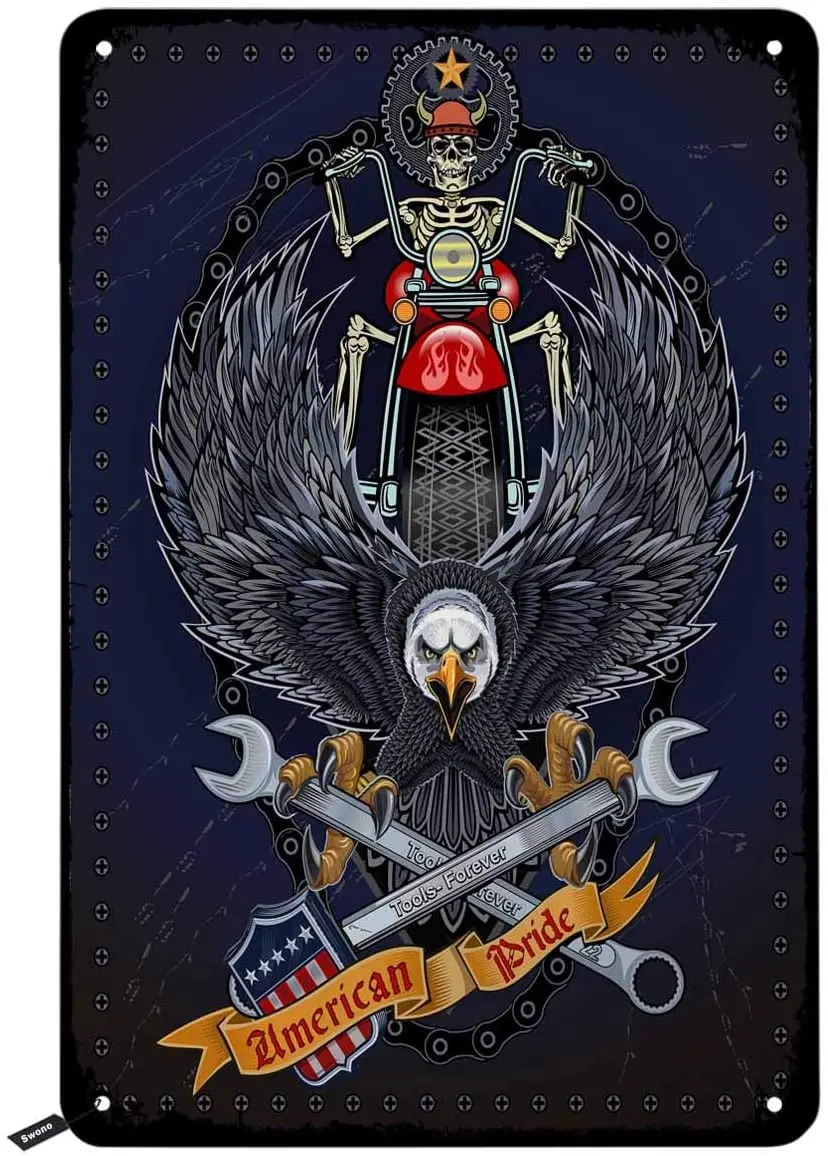 Оловянные знаки для мотоцикла, каркасный Райдер с американской искусственной винтажной металлической оловянной вывеской для мужчин и женщ...
Оловянные знаки для мотоцикла, каркасный Райдер с американской искусственной винтажной металлической оловянной вывеской для мужчин и женщ...