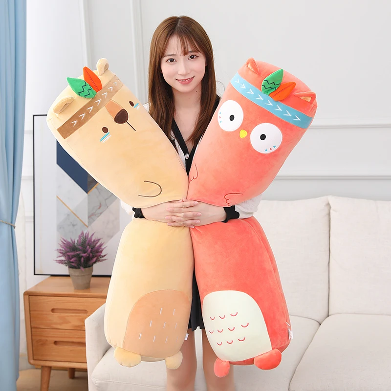 Indian Creative Pillow Cartoon Funny Animal Owl Raccoon Plush Toys Stuffed Soft Long Sleep Pillow Doll Cushion Kids Girls Gift
Indian Creative Pillow Cartoon Funny Animal Owl Raccoon Plush Toys Stuffed Soft Long Sleep Pillow Doll Cushion Kids Girls Gift