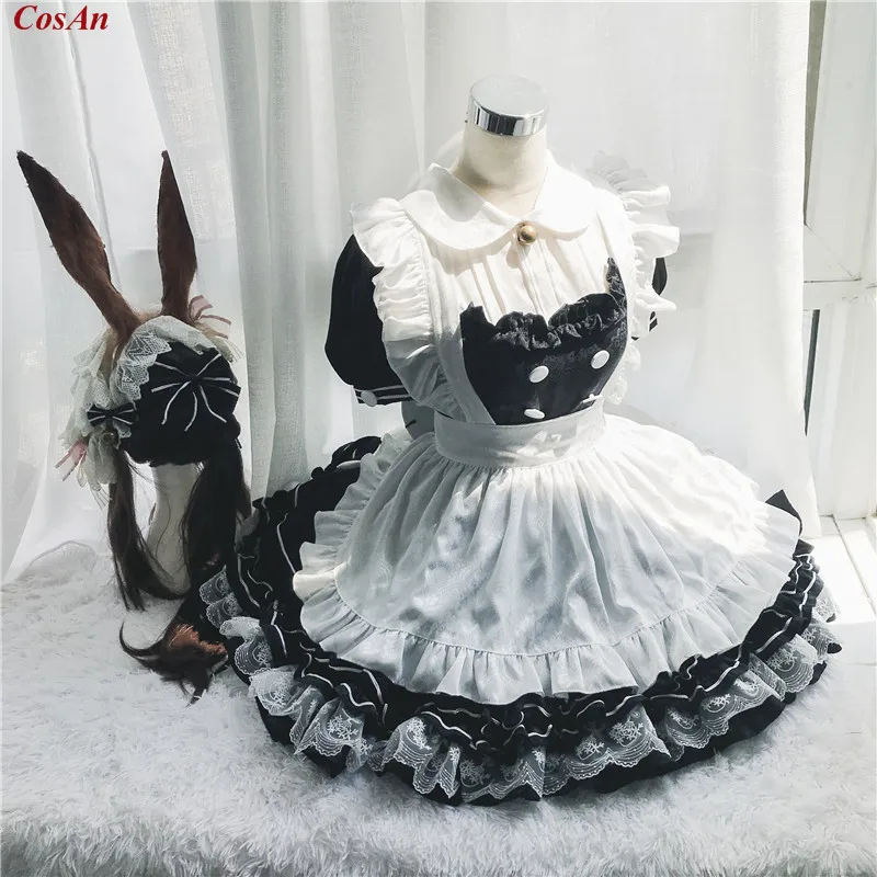 

Game Arknights Amiya Cosplay Costume Gorgeous Lovely Maid Outfit Activity Party Role Play Clothing High Quality Custom-Make Any