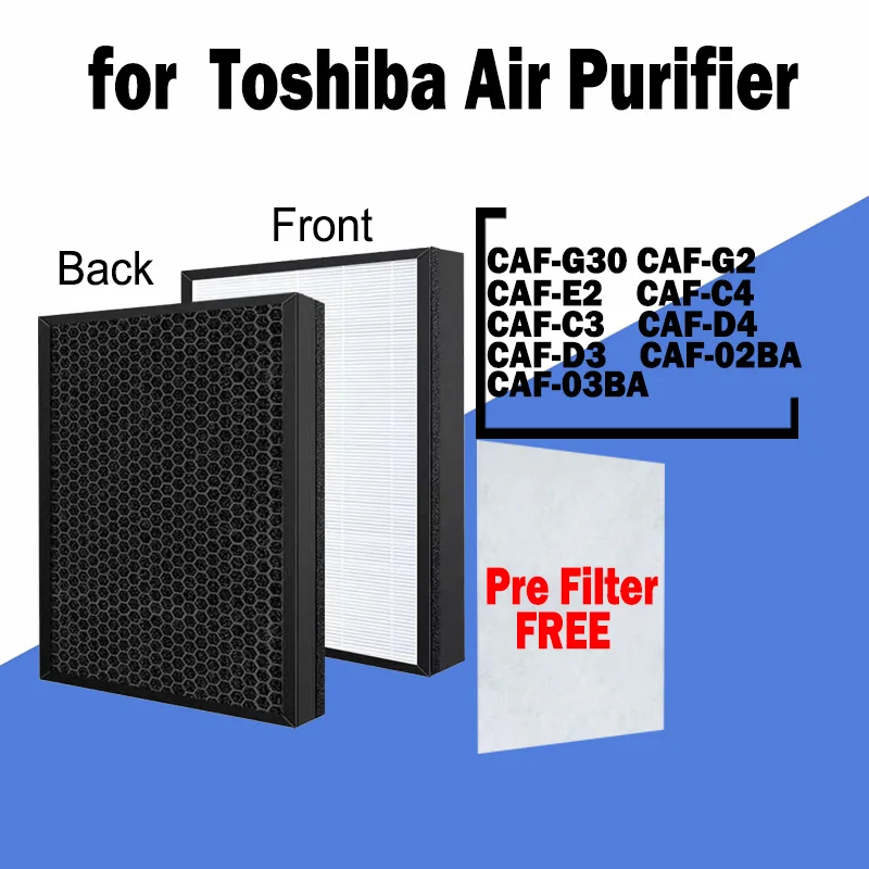 Очиститель воздуха фильтр Замена H13 угольным Hepa для Toshiba CAF G30 G2 E2 C4 C3 D4|Запчасти