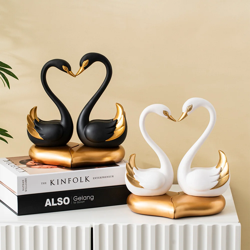 Black White Swan Art Resin Statue Figurine Living Room Decoration Modern Home Decor Accessories Wedding Decor Gifts
Black White Swan Art Resin Statue Figurine Living Room Decoration Modern Home Decor Accessories Wedding Decor Gifts